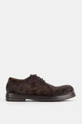Marsell Suede Derby Flat — Brown