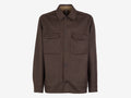 Sease Double-Faced Wool Overshirt — Brown
