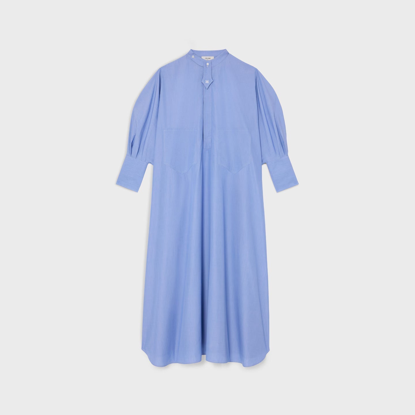 Celine Shirt Dress Dress — Blue