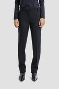 Toteme Low Waist Slim Trousers — Black