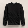 James Perse Crewneck Long-Sleeve Sweatshirt — Black