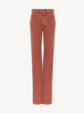Chloé Dyed Cotton Denim Jeans — Brown