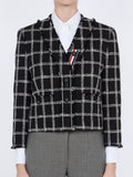 Thom Browne Check Tweed Blazer — Black