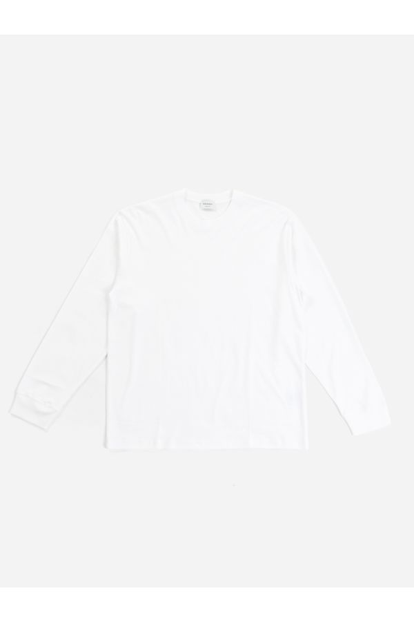 Handvaerk Dense Jersey Optical White Long-Sleeve T-Shirt — White