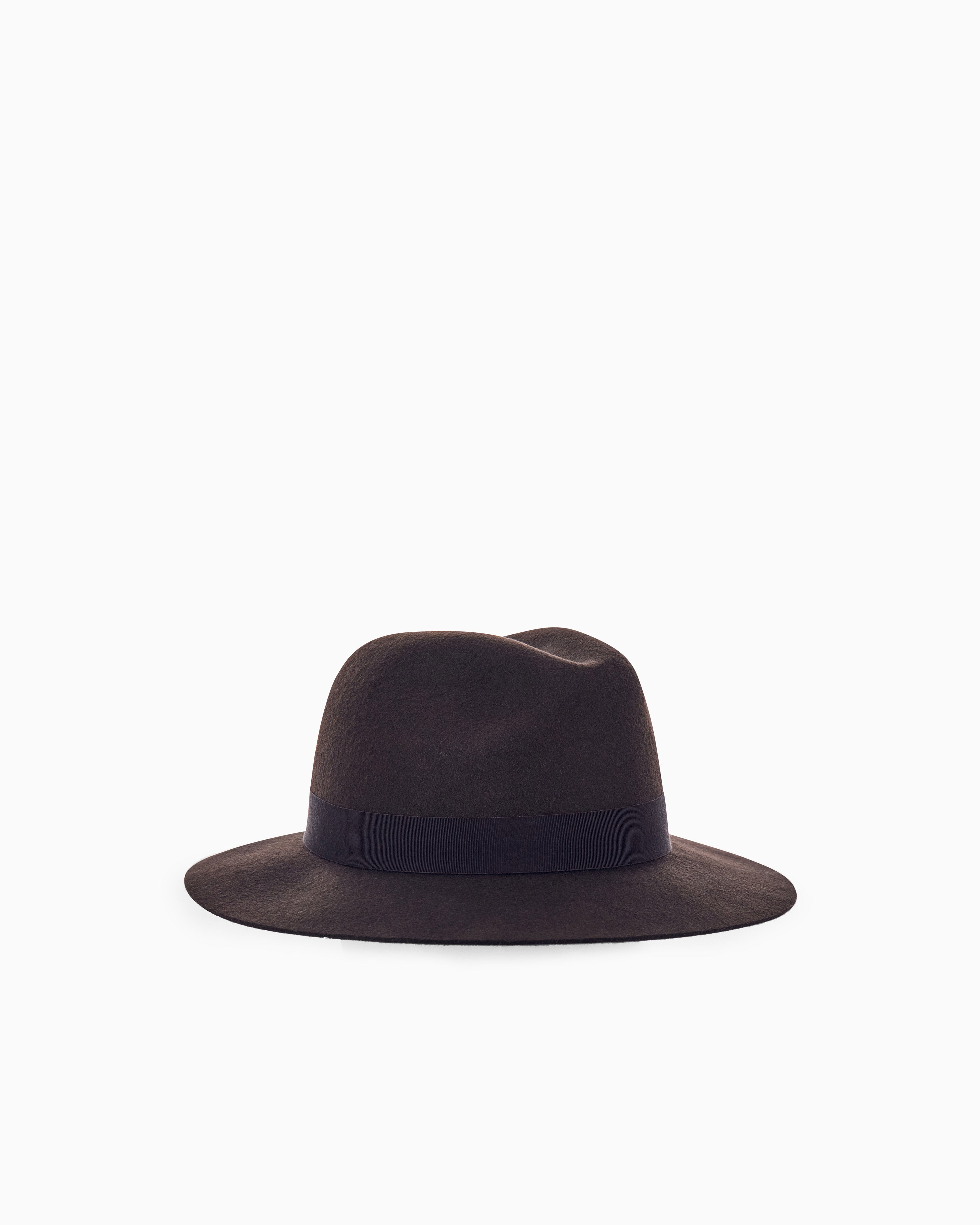 Giorgio Armani GM004156-AF28917 Wool Felt Fedora — Gray