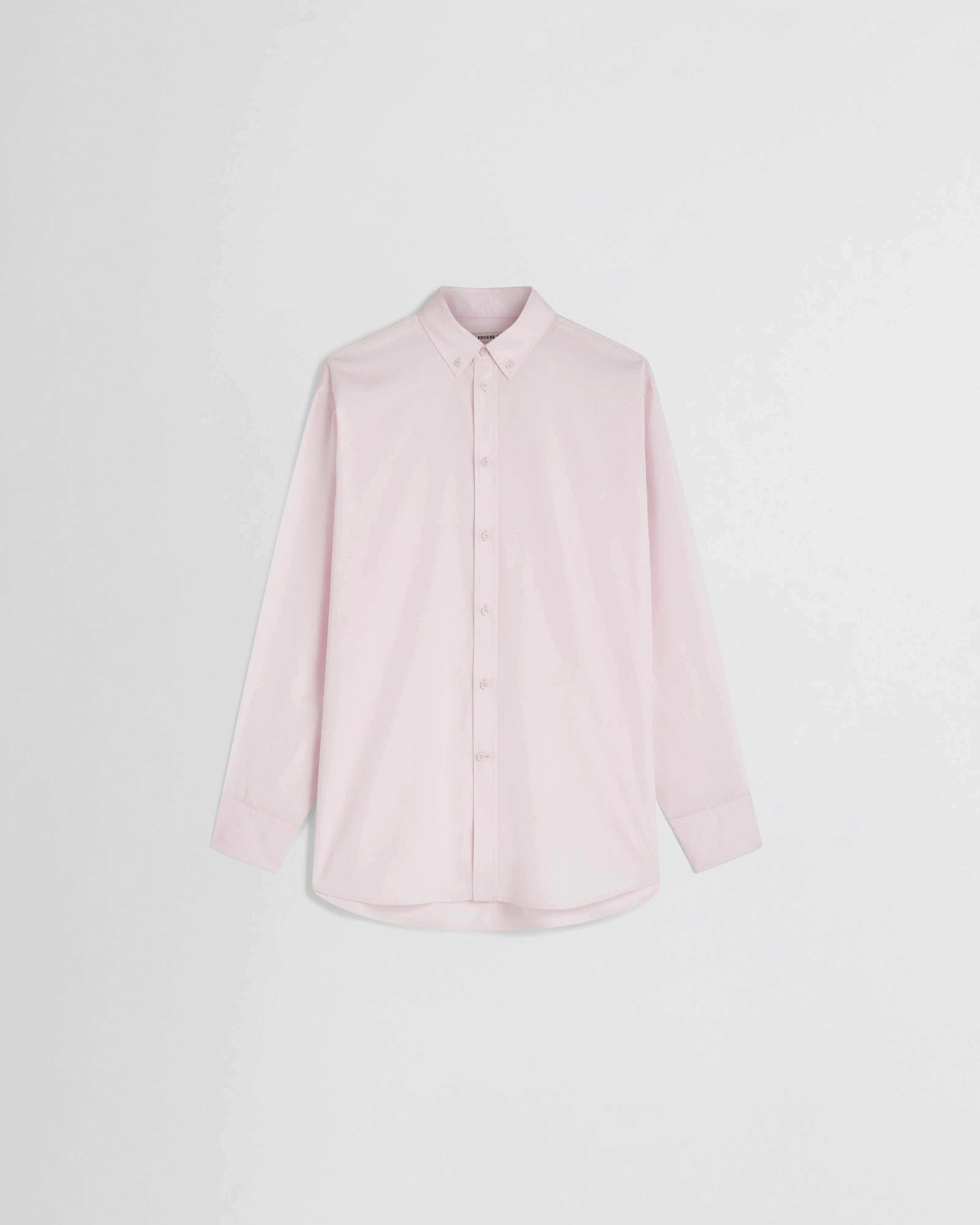 Phoebe Philo Button-Collar Shirt — Pink