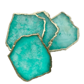 Aqua Agate Coaster - Set of 4