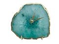 Aqua Agate Desk Wall Clock