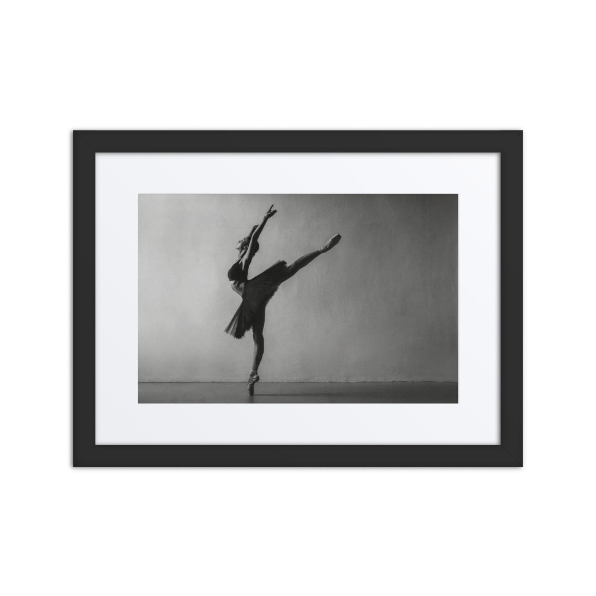 Arabesque Reach | Dance-Art Framed Poster #23 (17.5" H x 21.5" W)