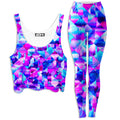 Blossom Trippy Crop Top and Leggings Combo