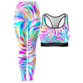 Cloud Surfing Rave Bra and Leggings Combo