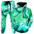 Green Schism Hoodie and Joggers Combo