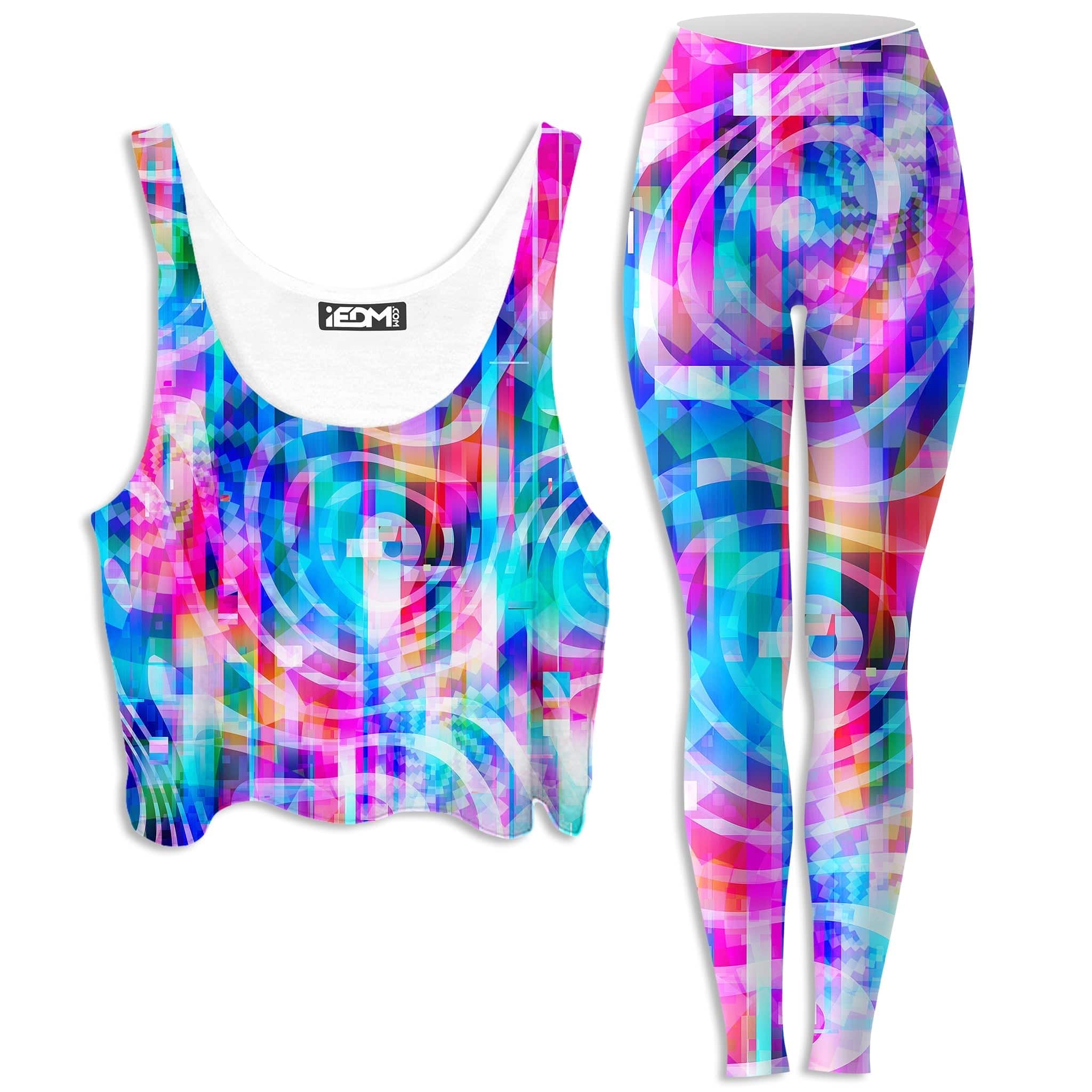Motherboard Crop Top and Leggings Combo