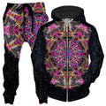 Pastel Warp Zip-Up Hoodie and Joggers Combo