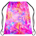 Purple Mirage Drawstring Bag
