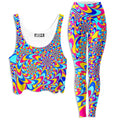 Rabbit Hole Crop Top and Leggings Combo