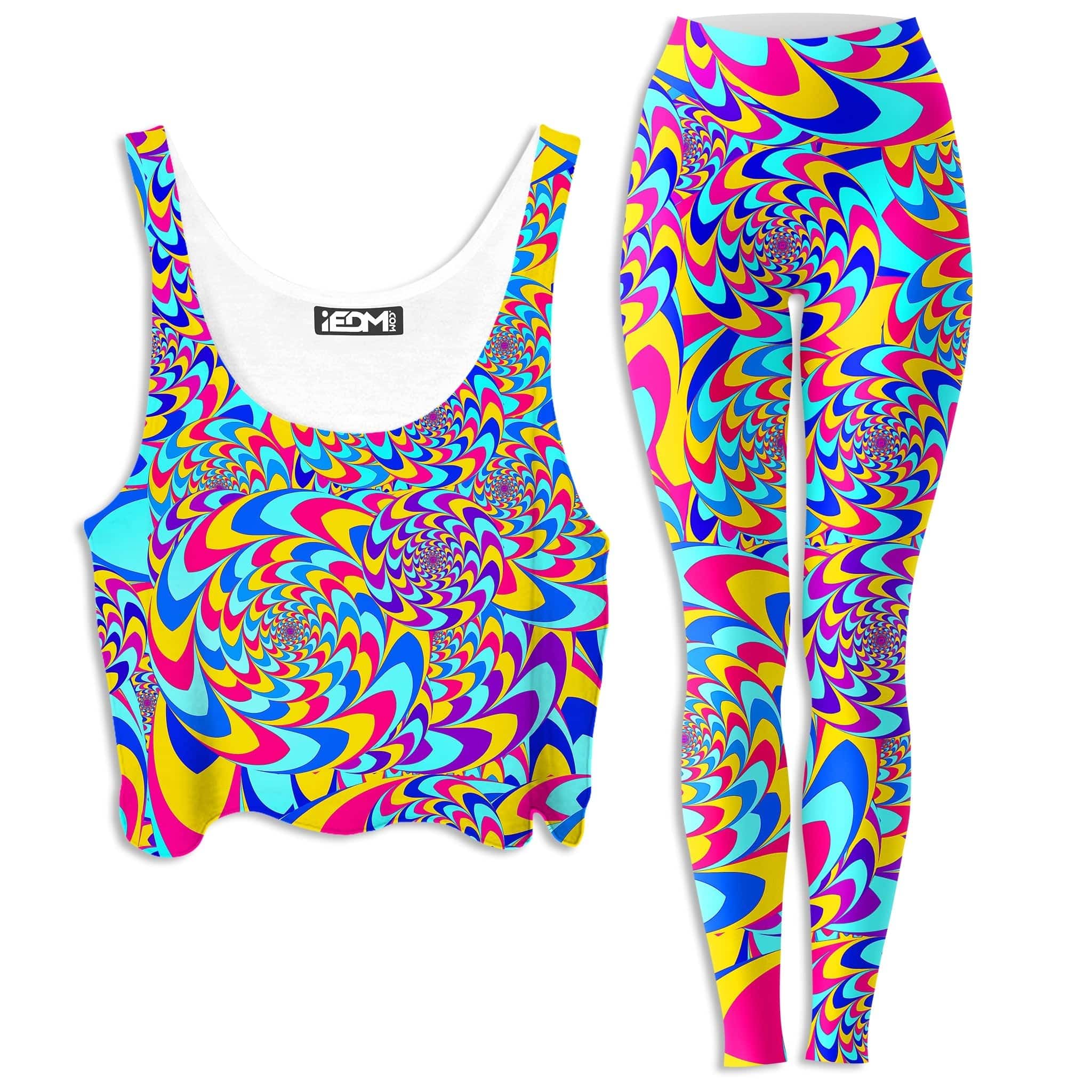 Rabbit Hole Crop Top and Leggings Combo