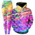 Skull Fam Purple Hoodie and Leggings Combo