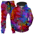 Solar Dots Zip-Up Hoodie and Joggers Combo