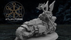 Battle Priest Knights Angelic on bike, Atlan Forge
