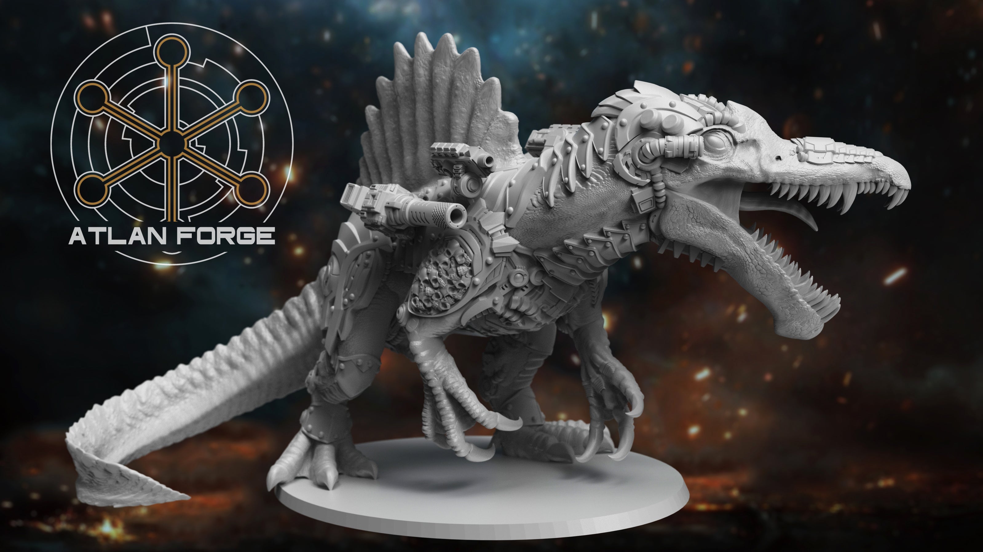 Cybernetic Spinosaur, Atlan Forge