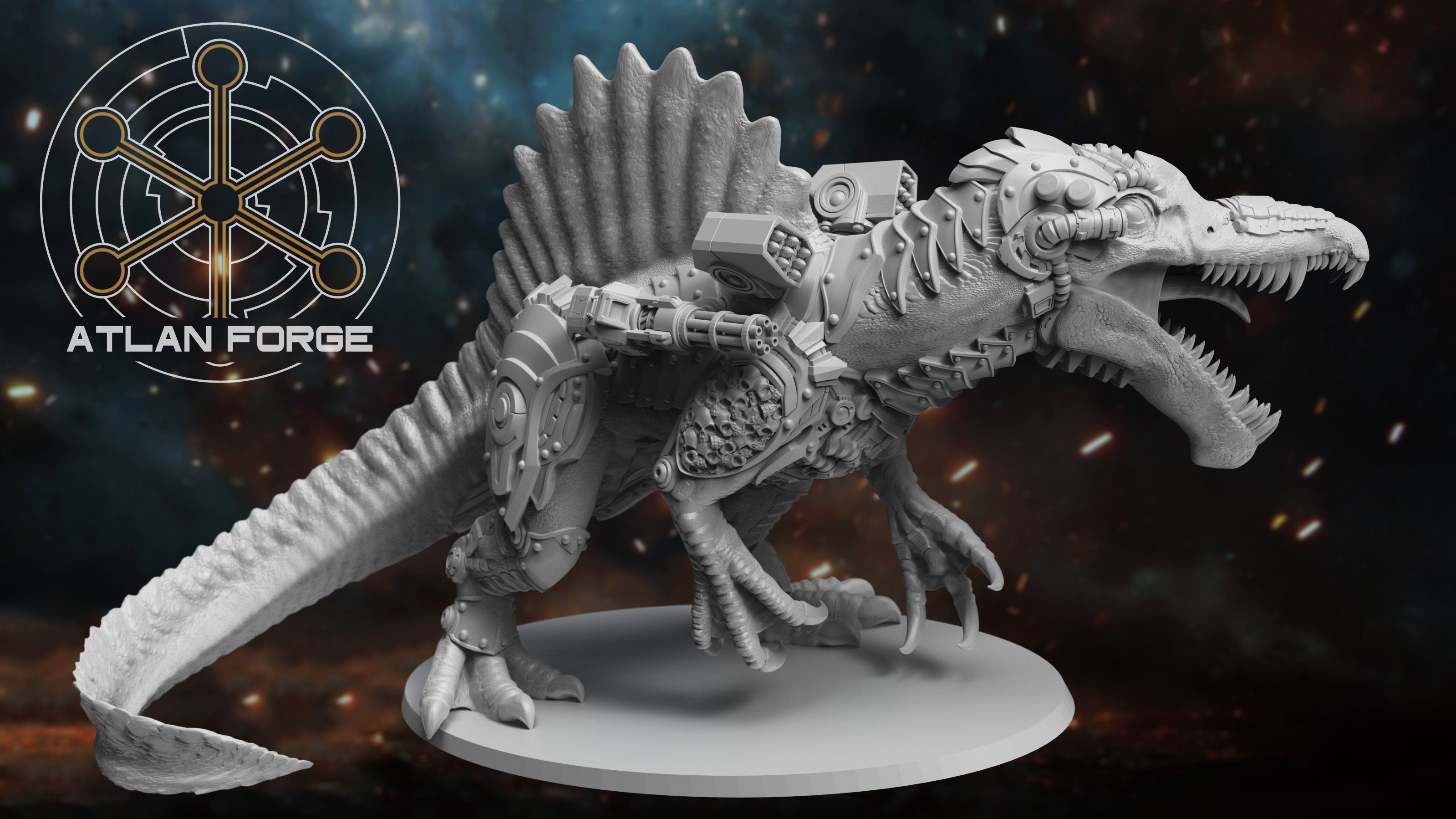 Cybernetic Spinosaur, Atlan Forge