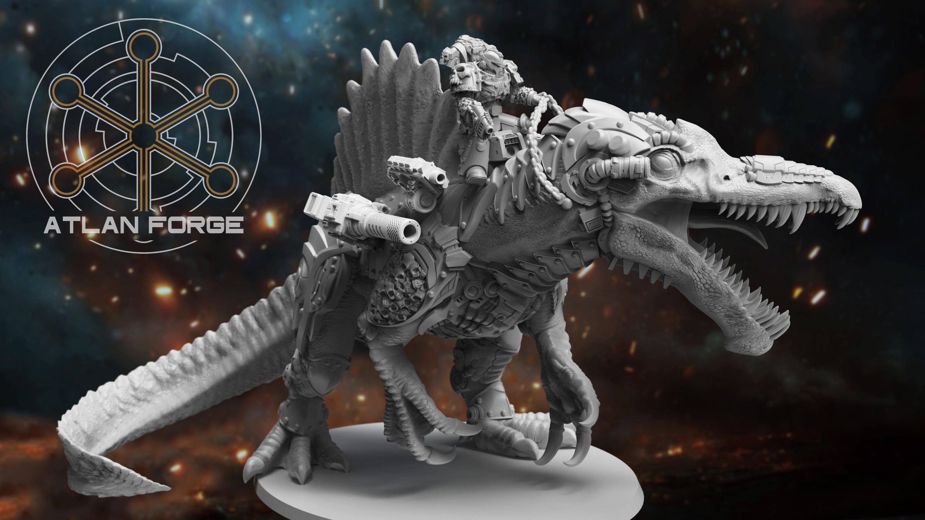 Cybernetic Spinosaur, Atlan Forge