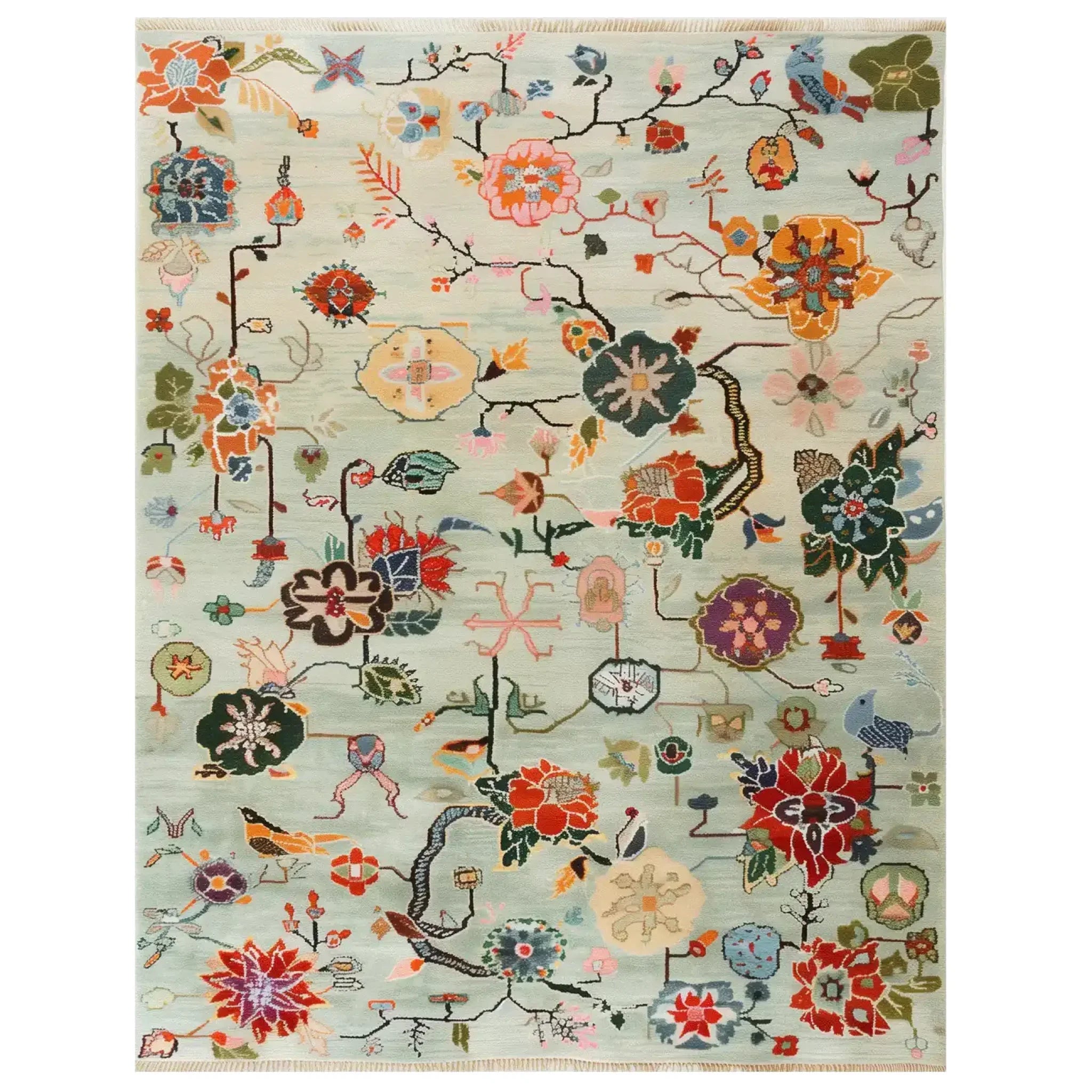Avant Bloom Knotted Wool Rug