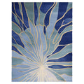Azure Stained Glass Hand Tufted Rug