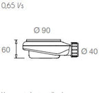 BATHME ZERO Plato de Ducha Gel Coat Color Grafito