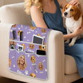 Personalizado 1-3 Cara Fotos Hueso Pata Sofá Apoyabrazos Bolsa de Almacenamiento con Nombre Aniversario Housewarming Regalo para la Familia Amigo