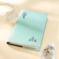 Personalizada Cruz Monograma Floral PU Cuero Biblia Libro Funda con Nombre Biblia Estudio Suministros Navidad Regalo Religioso para Cristiano