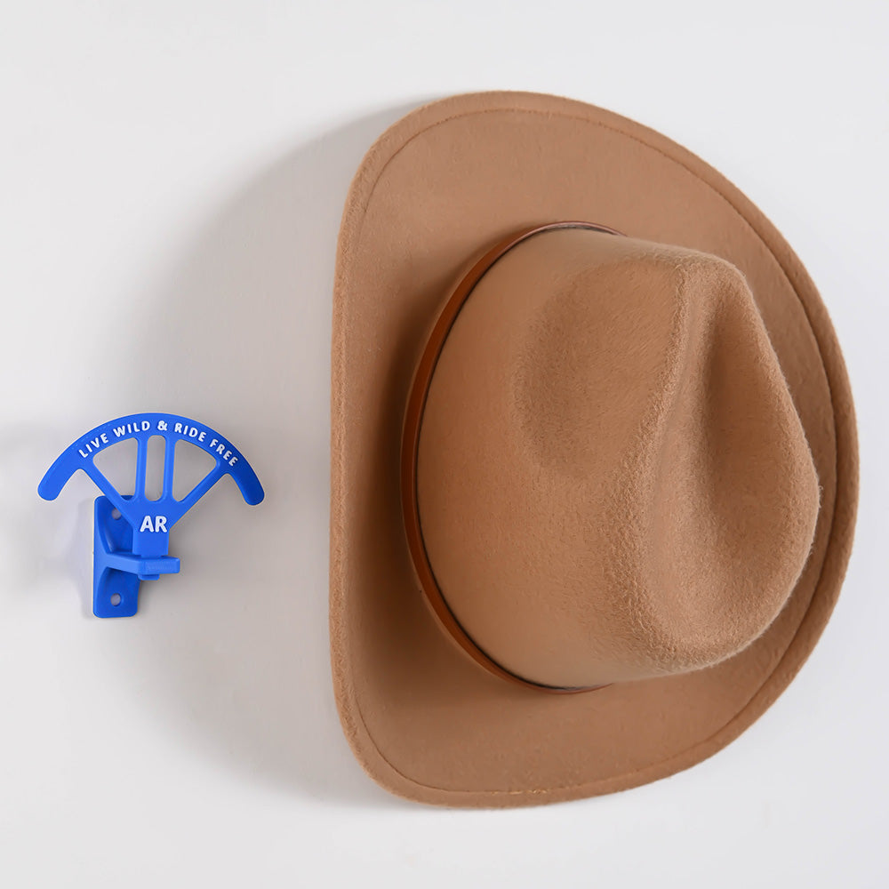 Personalizado Multicolor 3D Texto Monograma Ajustable Cowboy Hat Rack con cinta de doble cara Home Decor Regalo para Vaquera Cowboy