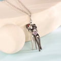 Personalizado Pareja Abrazo 2 Birthstones Collar Dainty Joyería Día de San Valentín Aniversario Regalo para Parejas