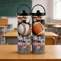 Personalizada Béisbol Baloncesto Deporte 20 oz Botella de Agua Aislada con Nombre Número y Mango Día de la Competición Evento Deportivo Regalo para Jugadores