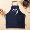 Delantal de cocina impermeable con bolsillos y nombre Personalizado Multicolor Baking Kitchenware Pattern Regalo de cumpleaños para el Día del Padre para los amantes de la cocina y la repostería