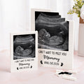 Puzzle de bloques con foto de ecografía de bebé personalizada con nombre, fecha y texto Regalo del Día de la Madre para futuras mamás