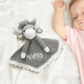 Personalizado Highland Vaca de punto suave manta de seguridad del bebé con el nombre bordado Cumpleaños Baby Shower Regalo para los recién nacidos Los nuevos padres
