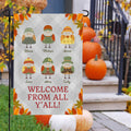 Bandera de jardín personalizada de pájaros otoñales con 1-12 nombres Decoración de jardín exterior otoñal Regalo de Acción de Gracias para un amigo de la familia