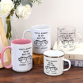 Expresiones lindo personalizado Siempre serás mi mejor taza de té de café de cerámica de vidrio esmaltado con el nombre de decoración del hogar regalo de cumpleaños para Bestie amigo