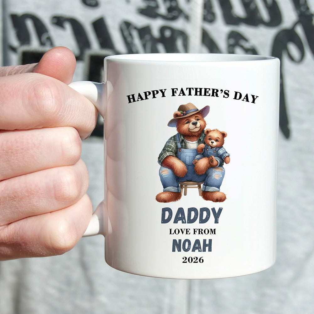 Taza de cerámica personalizada con nombre Día del Padre Regalo de cumpleaños para papá Abuelo
