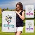 Toalla superabsorbente personalizada con nombre y clip para colgar Accesorios de golf Regalo para jugadoras de golf