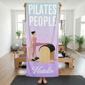 Toalla de Pilates Personalizada con Nombre de Personaje de Pilates en Color Degradado Accesorios Deportivos Regalo de Cumpleaños para Amante de Pilates