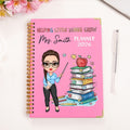 Libros personalizados Apple Cartoon Enseñanza de caracteres 2026 Planificador Nombre A5 cuaderno con páginas de planificación semanal Día del Maestro Regalo de cumpleaños para los maestros