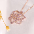 Personalizada Glitter Birth Flower Birthstone Collar Dainty Joyería Cumpleaños Aniversario Regalo de Navidad para las mujeres