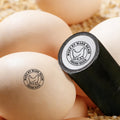 Sello personalizado para huevos de gallina con tinta de calidad alimentaria y caja Regalo de cumpleaños para familia Granjero Criador