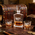 Decantador de Whisky Personalizado Abuelo Establecido con Fecha y Título Día del Padre Cumpleaños Regalo para Barman