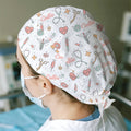 Gorro de enfermería personalizado con el nombre de la enfermera, médico o veterinario.