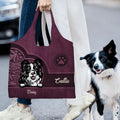 Bolsa tote personalizada con nombre y diseño de animales vintage regalo de aniversario o cumpleaños para dueños de mascotas