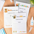 Bloc de notas personalizado Tiger Snail Bee con 40/80 páginas y texto Regalo de agradecimiento para profesores en el Día de la Vuelta al Cole